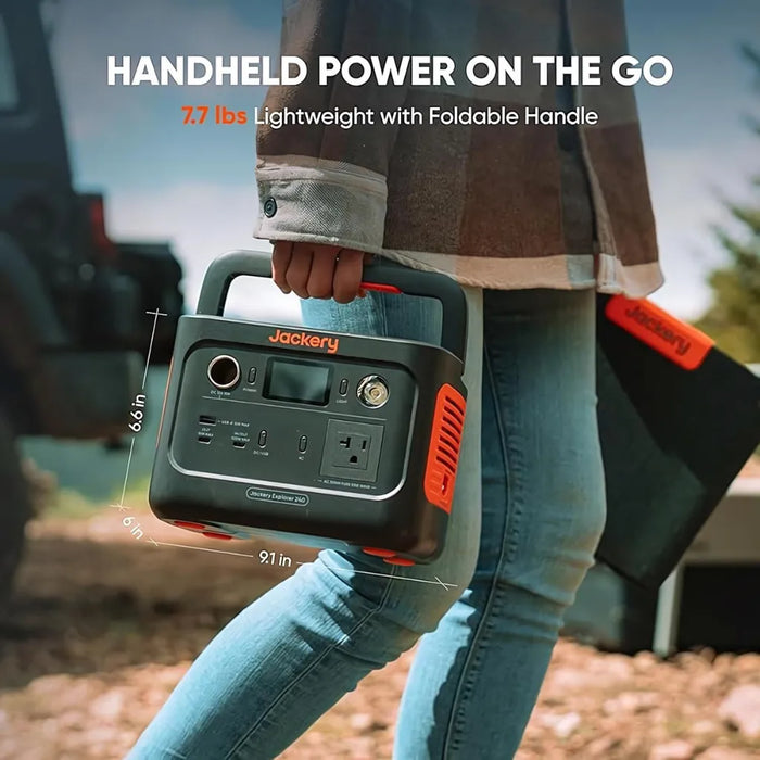 Jackery - Explorer 240 v2 Portable Power Station - Handheld Power