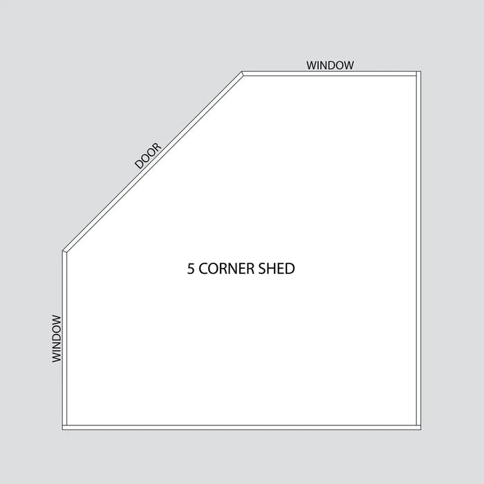 Little Cottage Company - Colonial Five Corner Shed - Layout