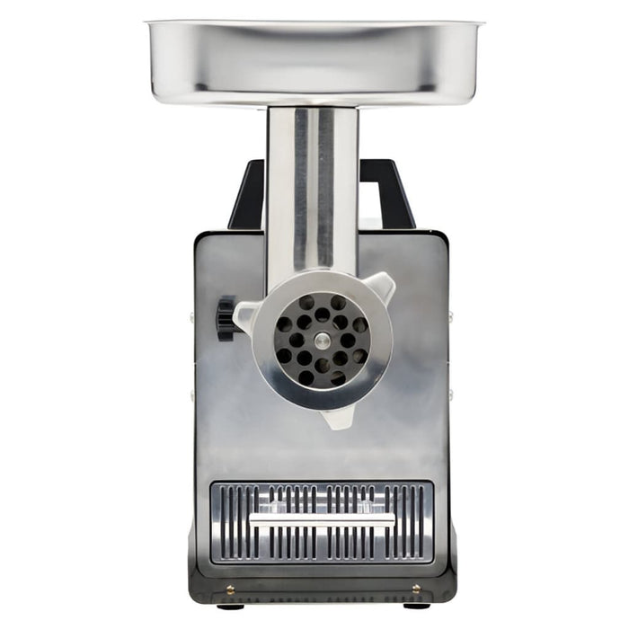 LEM - #12 BigBite Grinder - 0.75 HP Stainless Steel Electric Meat Grinder - Front