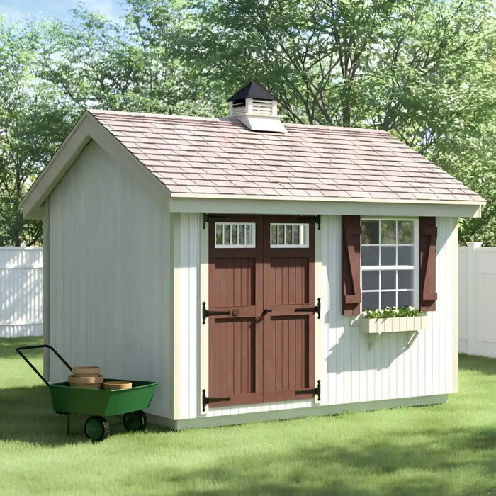 Little Cottage Company - Colonial Pinehurst Storage Shed Kit - Full View
