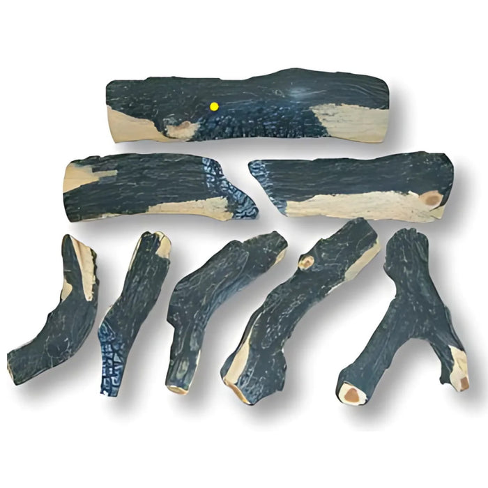 Master Flame Charred Split Oak Log