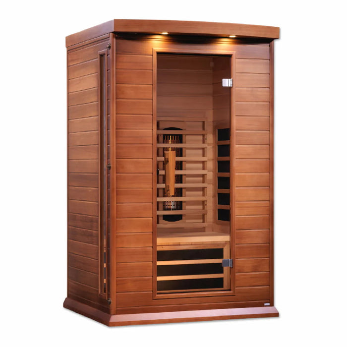 Golden Designs Maxxus 2-Person Full Spectrum Infrared Sauna with Near Zero EMF in Canadian Red Cedar - Main