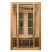 Golden Designs Maxxus Seattle 2-Person FAR Infrared Sauna with Low EMF in Canadian Hemlock - Front
