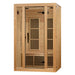 Golden Designs Maxxus Seattle 2-Person FAR Infrared Sauna with Low EMF in Canadian Hemlock - Side