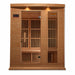 Golden Designs Maxxus 3-Person FAR Infrared Sauna with Low EMF in Canadian Hemlock - Front