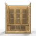 Golden Designs Maxxus 3-Person FAR Infrared Sauna with Low EMF in Canadian Hemlock - Hemlock Wood