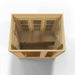 Golden Designs Maxxus 3-Person FAR Infrared Sauna with Low EMF in Canadian Hemlock - Semi Top View