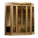 Golden Designs Maxxus Corner 3-Person FAR Infrared Sauna with Low EMF in Canadian Hemlock - Main