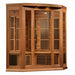 Golden Designs Maxxus Corner 3-Person FAR Infrared Sauna with Low EMF in Canadian Red Cedar - Main