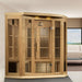 Golden Designs Maxxus Corner 3-Person FAR Infrared Sauna Near Zero EMF in Canadian Hemlock - Overview