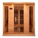 Golden Designs Maxxus 4-Person FAR Infrared Sauna with Low EMF in Canadian Hemlock - Front
