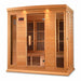 Golden Designs Maxxus 4-Person FAR Infrared Sauna with Low EMF in Canadian Hemlock - Side
