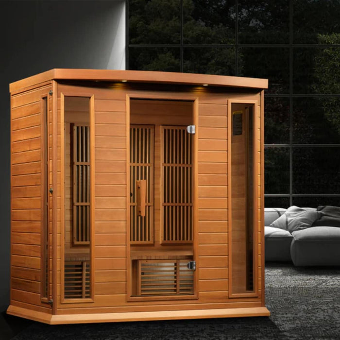 Golden Designs Maxxus 4-Person FAR Infrared Sauna with Low EMF in Canadian Red Cedar - Overview
