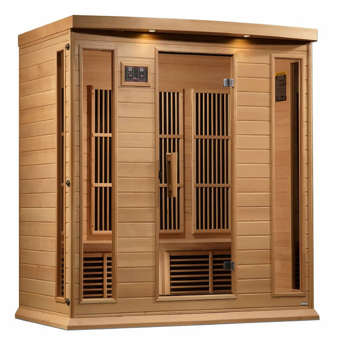 Golden Designs Maxxus 4-Person FAR Infrared Sauna with Near Zero EMF in Canadian Hemlock - Main