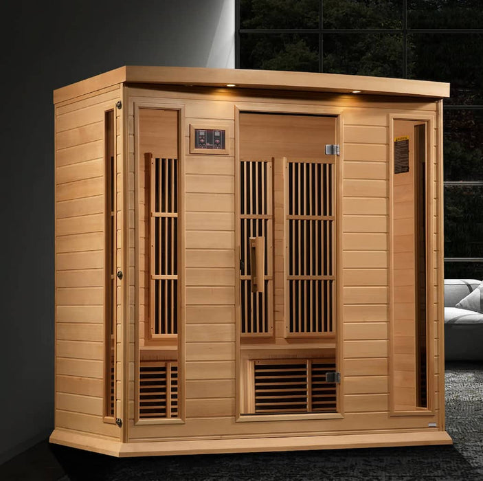 Golden Designs Maxxus 4-Person FAR Infrared Sauna with Near Zero EMF in Canadian Hemlock - Overview