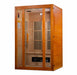 Golden D esigns Maxxus Aspen Dual Tech 2-Person FAR Infrared Sauna with Low EMF in Canadian Hemlock - Side