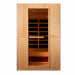 Golden Designs Maxxus Serenity 2-Person FAR Infrared Sauna with Low EMF in Canadian Hemlock - Front