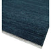 Corner and fringe detail of the Midnight Blue hand-knotted wool rug