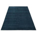 Alternate angled full view of the Midnight Blue hand-knotted wool rug