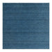 Overhead view of the Midnight Blue solid square hand-knotted wool rug