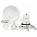 Milky Day - Electric Cream Seperator - 100-18 set of white and silver kitchen tools on a white background