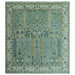 Near-square full view of the Tree of Life wool rug