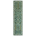 Narrow rug view showing the floral and vine pattern
