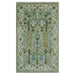 Portrait-format view of the full hand-knotted rug