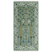 Portrait-format full view of the Moss Green and Ivory rug