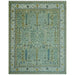 Portrait-format full rug view showing the floral design
