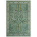 Portrait-format full rug view showing the vine motifs