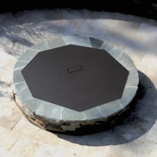 Master Flame Octagonal Snuffer Cover in Galvanized Metal