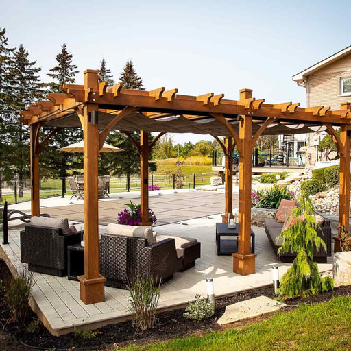 Outdoor Living Today - 12x20 Pergola with Retractable Canopy
