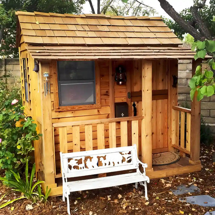 Outdoor Living Today - 6x6 Little Cedar Playhouse - Front