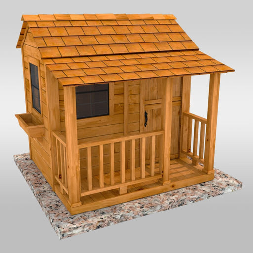 Outdoor Living Today - 6x6 Little Cedar Playhouse - Isolated