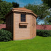 Outdoor Living Today - 9x9 Penthouse Cedar Garden Shed - Side View