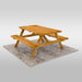 Outdoor Living Today - 6x5 Picnic Table - Isolated