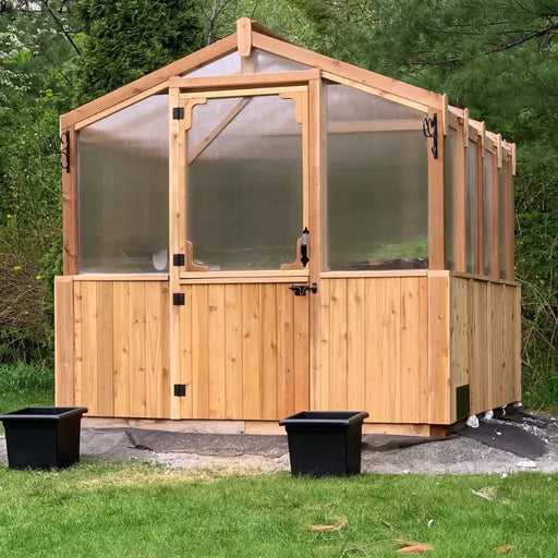 Outdoor Living Today - 8x8 Cedar Greenhouse