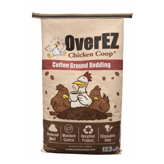 Front view of an OverEZ Coffee Ground Bedding package.