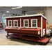 Red and white OverEZ Jumbo Chicken Coop shown from the front angle.