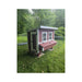 Red Large Chicken Coop installed under trees in a customer yard