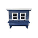 Blue Coastal OverEZ Large Chicken Coop front view on a white background.