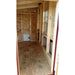 Interior walkthrough view of the OverEZ Large Chicken Coop showing roosts and windows.