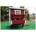 Open exterior nesting box on OverEZ Medium Chicken Coop