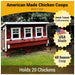 OverEZ XL Classic Chicken Coop American-made features infographic.