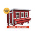 OverEZ XL Classic Chicken Coop ready-to-ship product infographic.