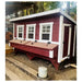 OverEZ XL Classic Chicken Coop installed near a wooded area.