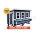 OverEZ XL Coastal Chicken Coop ready-to-ship product infographic.
