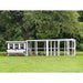 OverEZ XL Farmhouse Chicken Coop shown with an attached outdoor run.