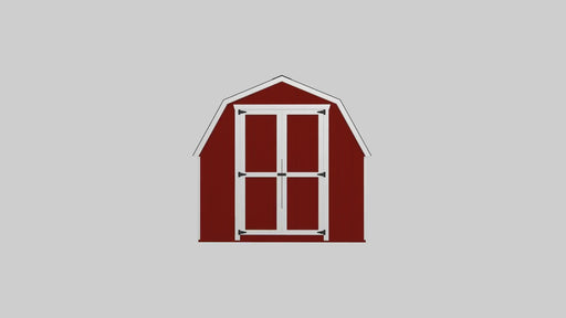 Little Cottage Company - Value Gambrel Barn with 4 Sidewall Kit - 360 View